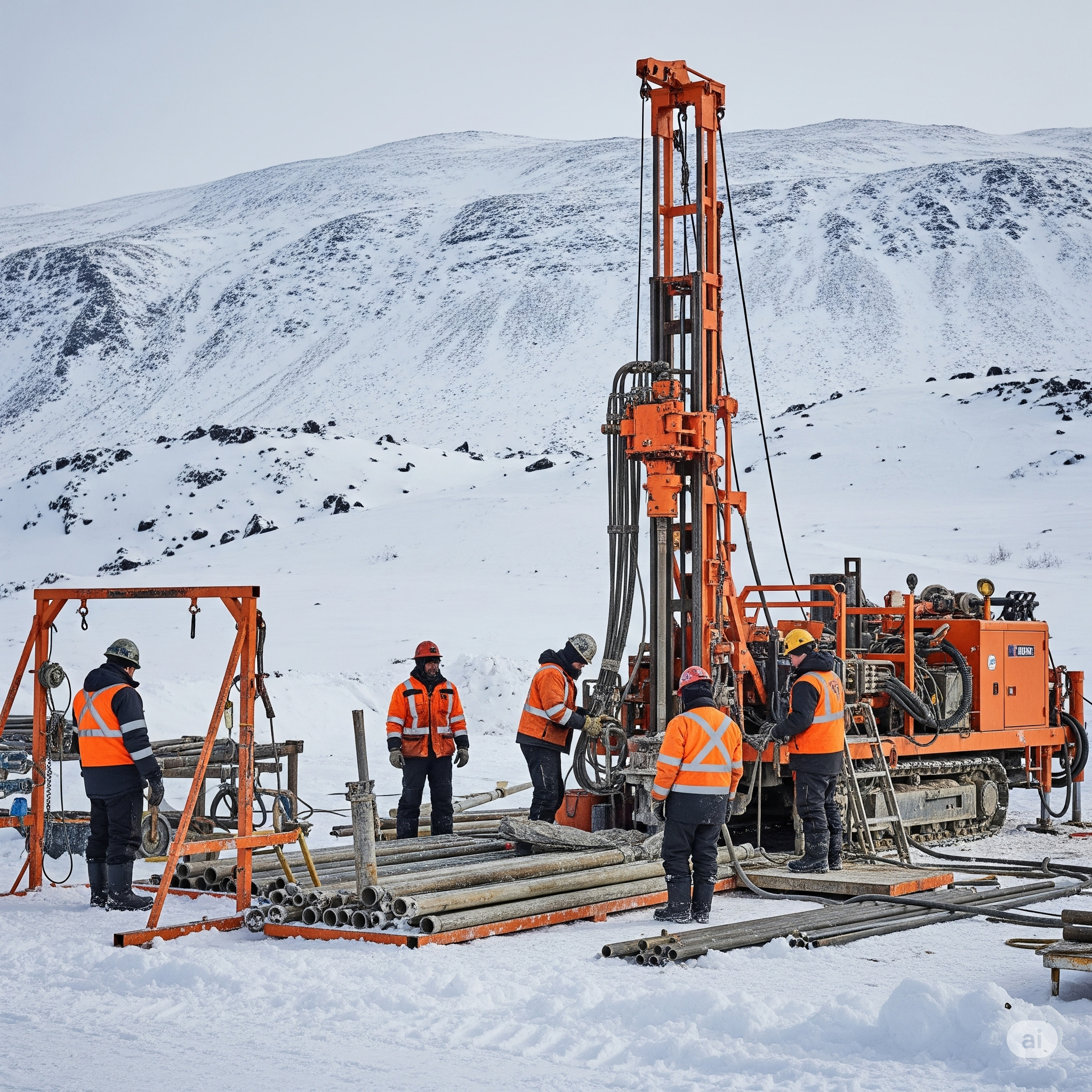Winter drilling